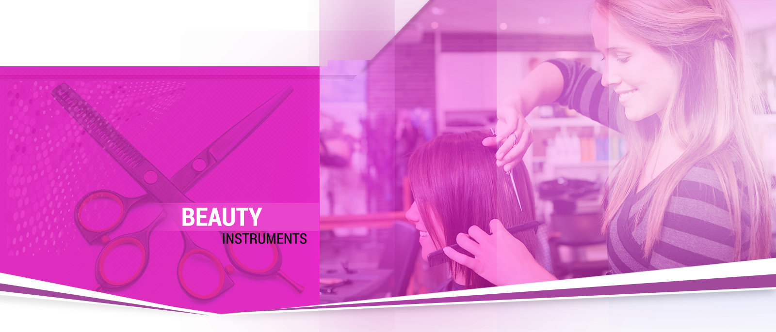 Nail, Cuticle & Fancy Scissors - Hair Cutting For Ladies (1600x686), Png Download