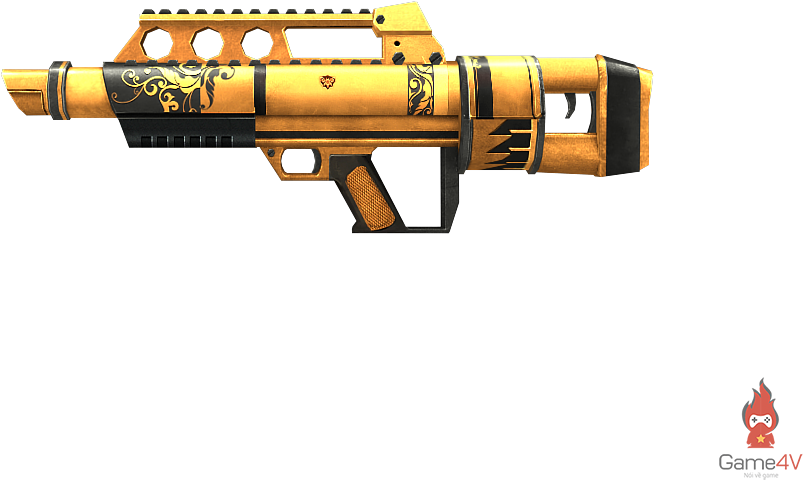 Cùng Soi Kho Vũ Khí Khổng Lồ Trong Truy Kích - Jack Hammer Gold Truy Kich (1024x768), Png Download