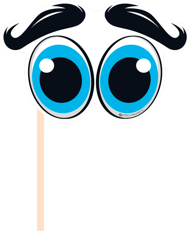 Photocall Gift Party Eyes Photobooth-12 - Graphic Design (900x900), Png Download