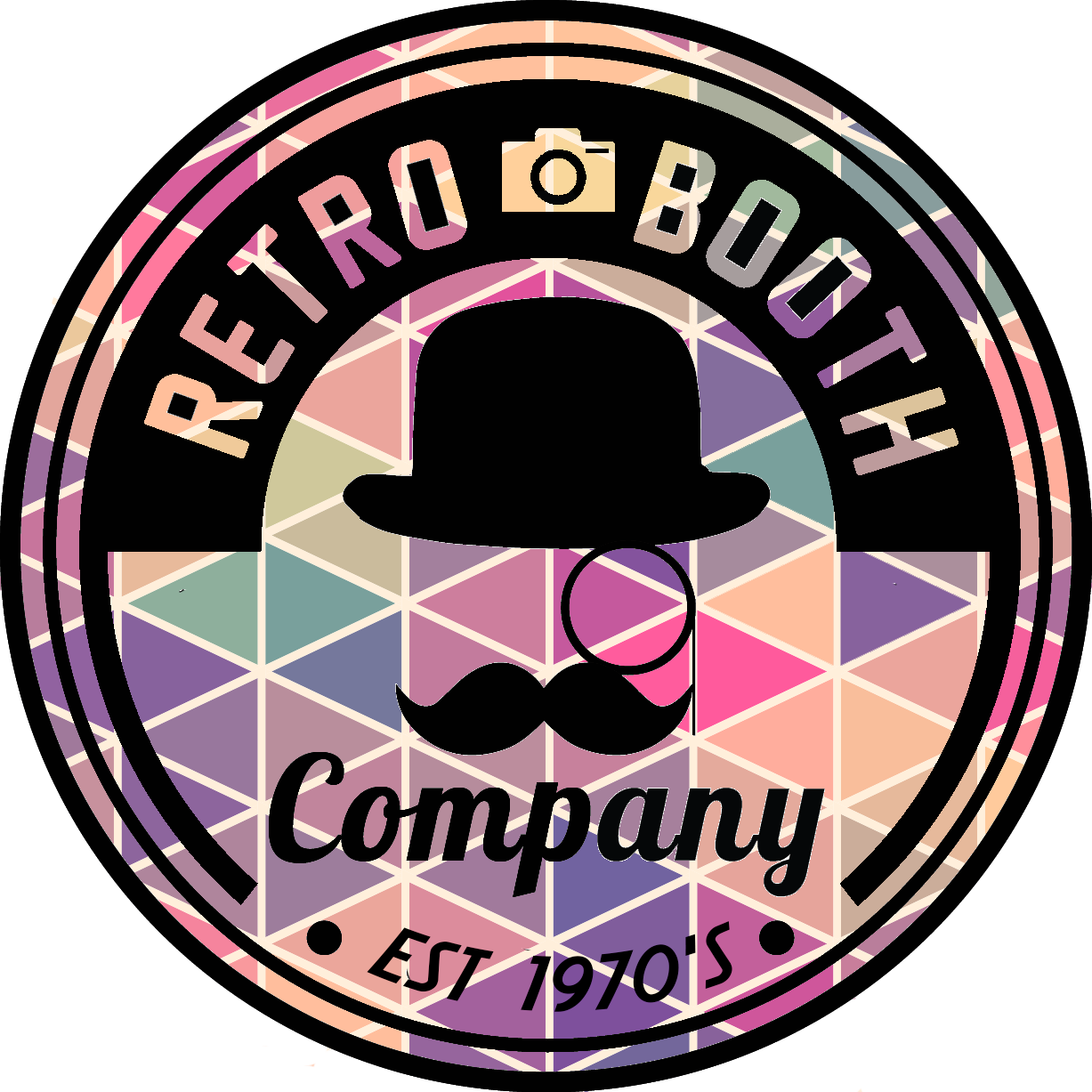 Retro Photo Booth Props (1227x1227), Png Download
