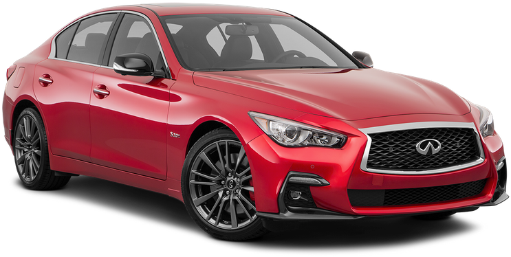 Front Passenger 3/4 W/ Wheels Turned - 2018 Infiniti Q50 Sport Png (800x400), Png Download