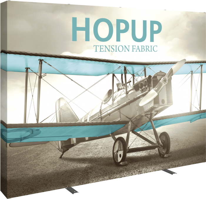 Hopup 10ft Straight Full Height Tension Fabric Display - Hop Up Display (700x700), Png Download