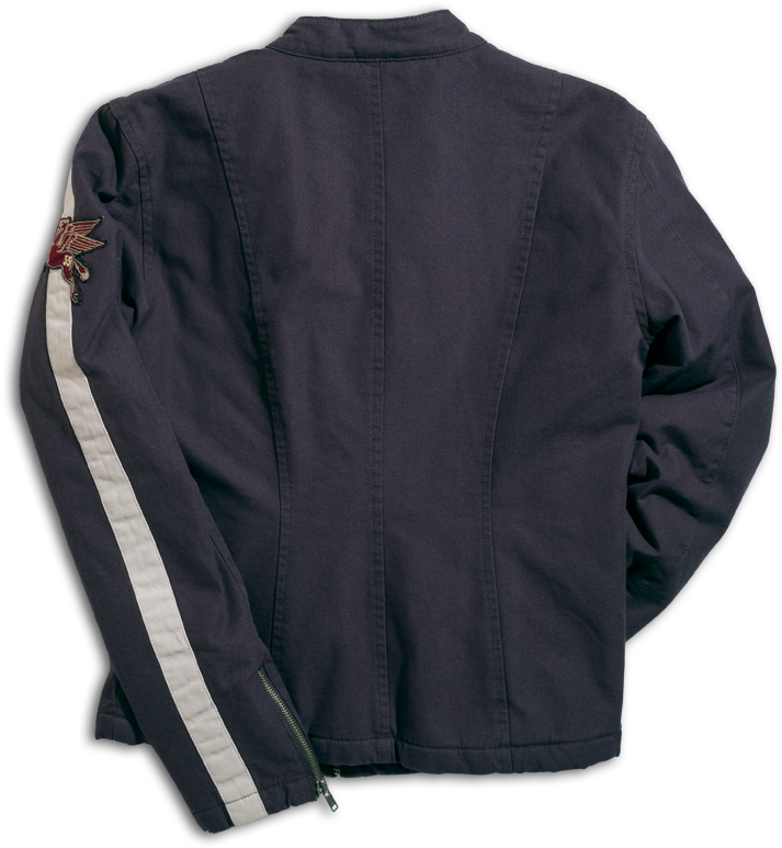 Fabric Jacket Flying Horse Carbon - Navy (740x800), Png Download