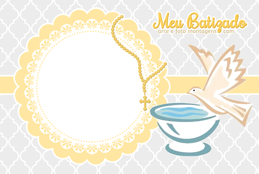 Download Moldura Batizado Png - Baptism Symbol PNG Image with No
