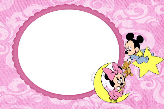 Molduras, Máscaras, Frames - Moldura Da Minnie Baby Png (568x380), Png Download
