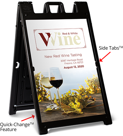 A-frame Signs - Sign (432x498), Png Download