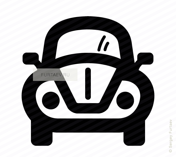 Vector Icon Of Retro Style Urban Automobile - Free Electric Car Icon (620x553), Png Download