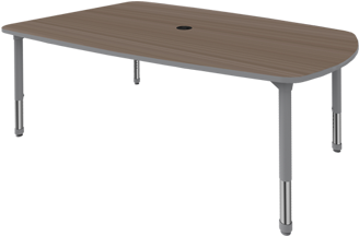 Multi-media Shape Table - Table (350x350), Png Download