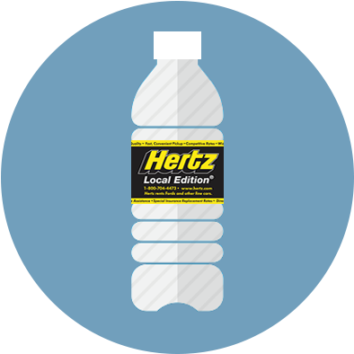 Water Bottle Icon W Lable 2 - Water (408x408), Png Download