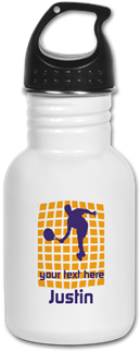 Cool Sport Tennis Kid's Water Bottle, All Editable - Cool Sport Tennis Greeting Card (350x350), Png Download