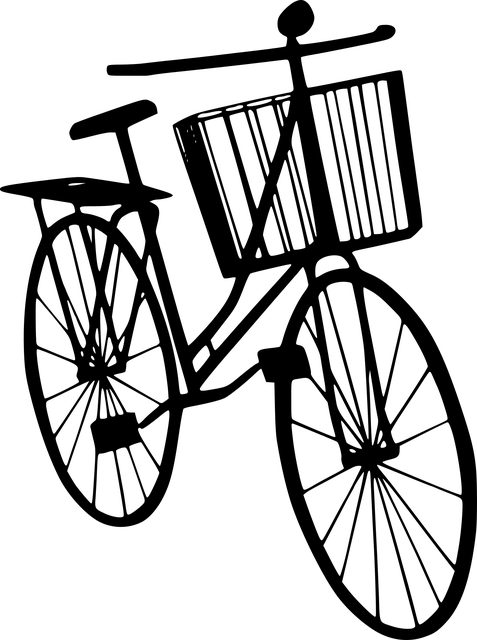 Bicycle Silhouette (477x640), Png Download