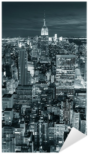 Empire State Building Silhouette Png Download - Debonsol Tapis Salon Ligne Photographe New York Night (400x400), Png Download