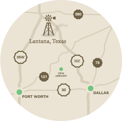 Explore Our Neighborhood - Lantana Texas (415x414), Png Download