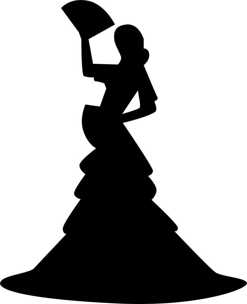 Flamenco Female Dancer Silhouette Comments - Homme A Genoux Dessin (794x980), Png Download