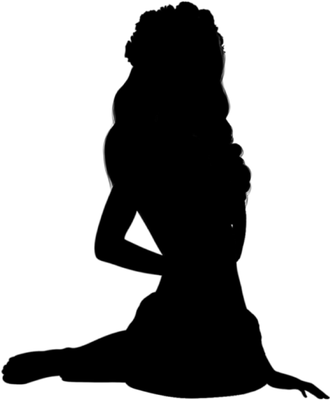 Woman Sitting Womansitting Silhouette Womansittingsilh - Silhouette (1024x1024), Png Download