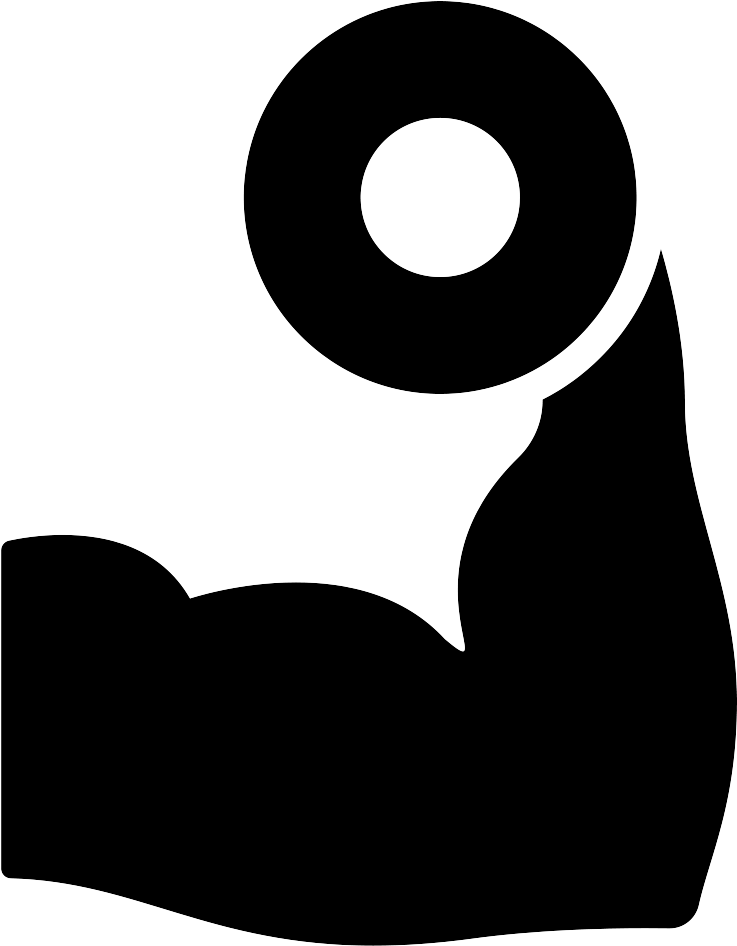 Resistance - Biceps Icon Transparent Background (740x974), Png Download