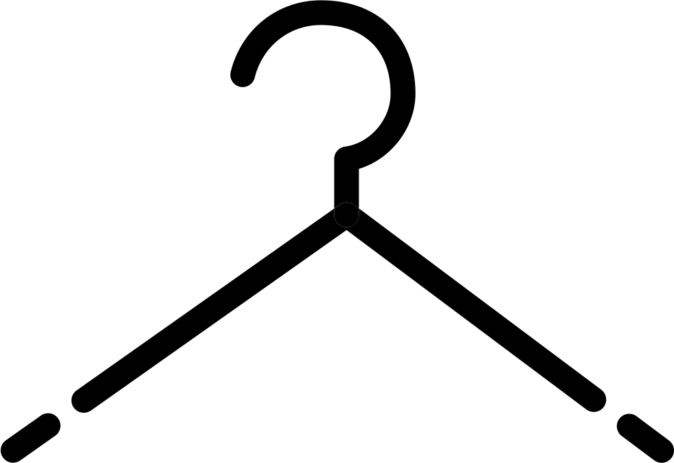 Clothes Hanging - - Vector Gancho De Ropa (981x674), Png Download