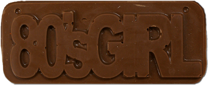 80's Girl Plaque - Label (500x500), Png Download