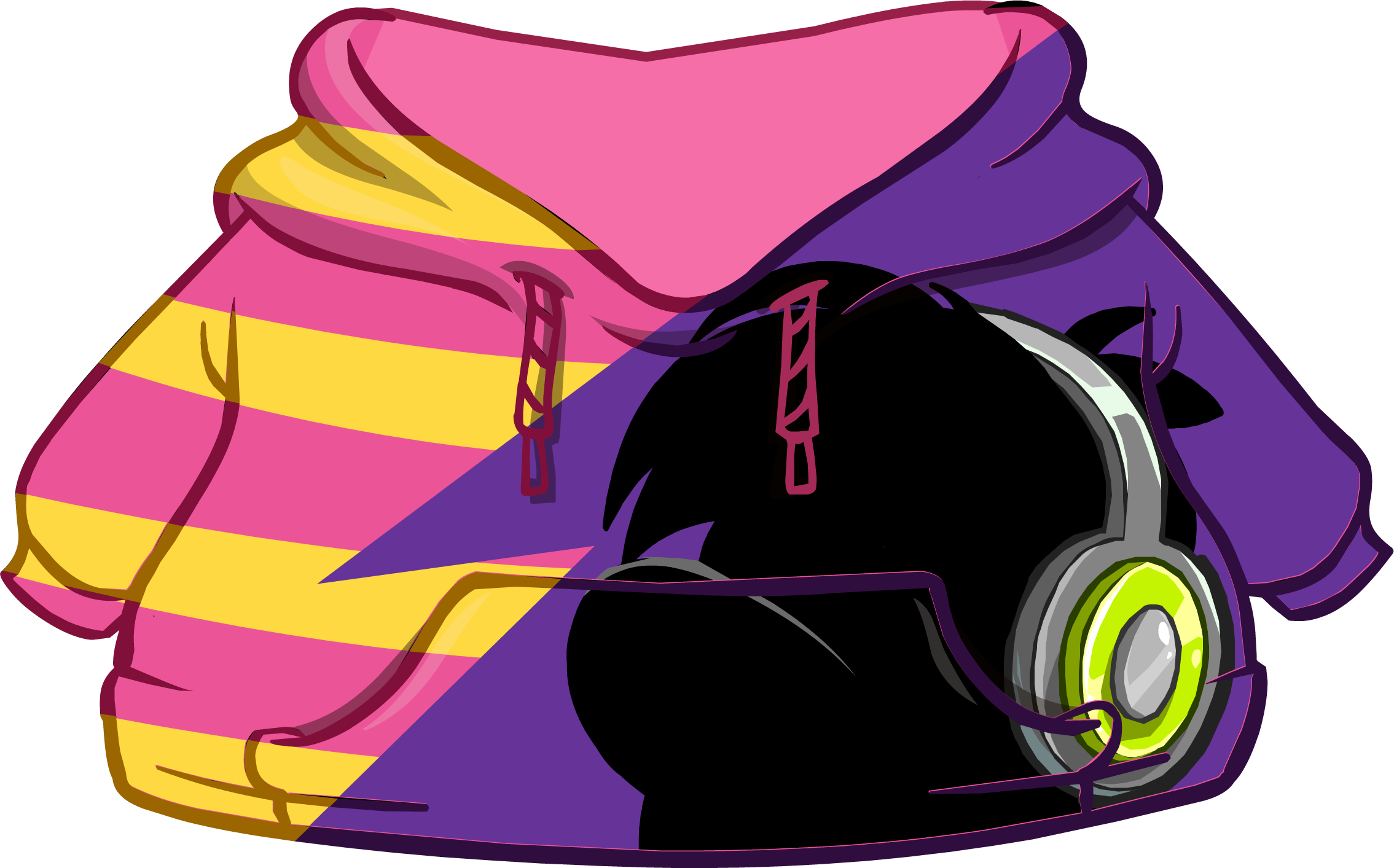 Dj Cadence Hoodie Icon (2269x1413), Png Download