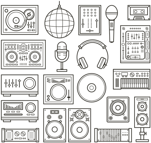 Download Dj Icon Set Icon Png Image With No Background Pngkey Com