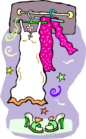 Clothes Hanging On Hangers Royalty Free Vector Clip - Clothing (297x480), Png Download