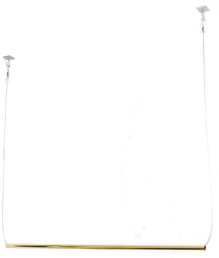 Possible Source Brass Hanging Clothes Rack - Portable Network Graphics (441x520), Png Download