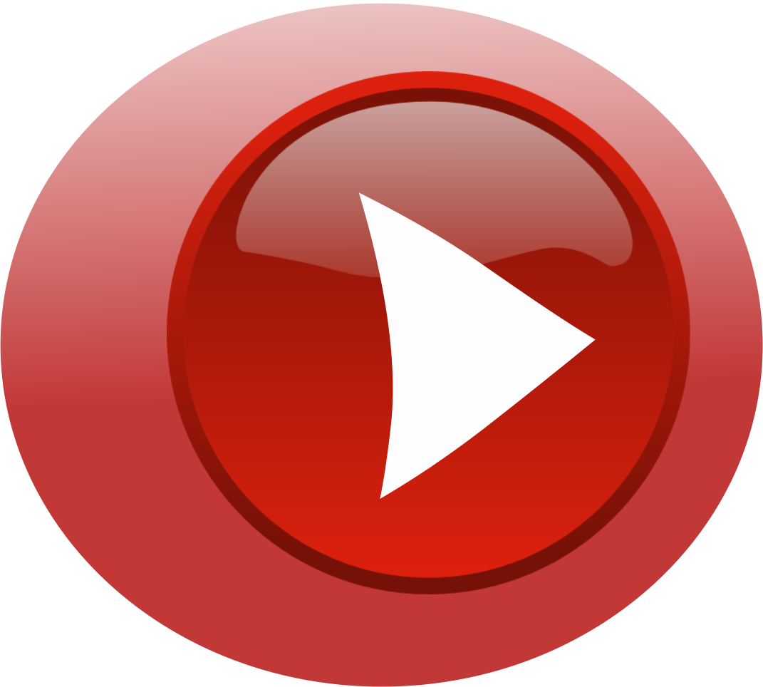 Red Youtube Play Button Png For Kids - Portable Network Graphics (1071x964), Png Download