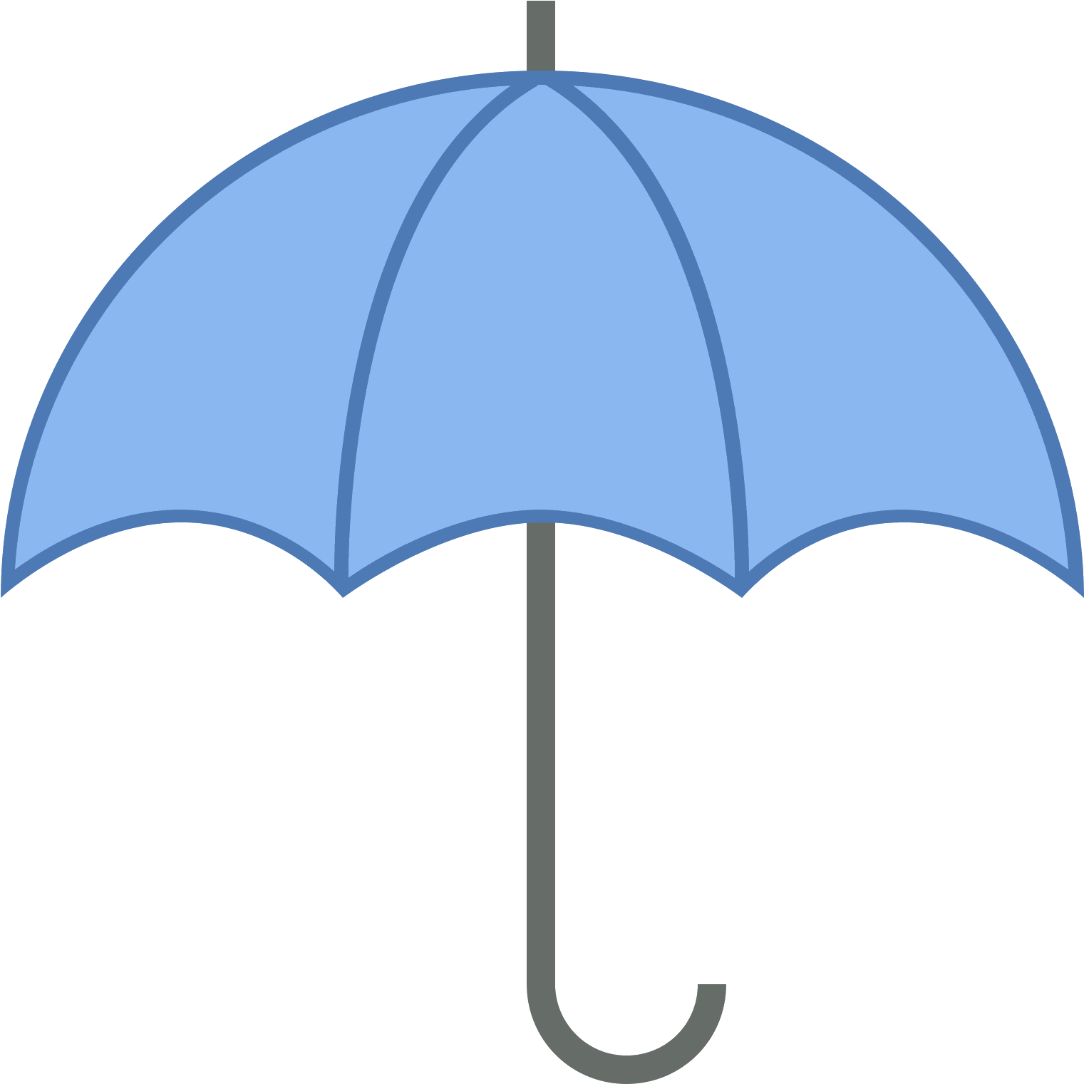 The Icon Is An Umbrella - Icon (1600x1600), Png Download