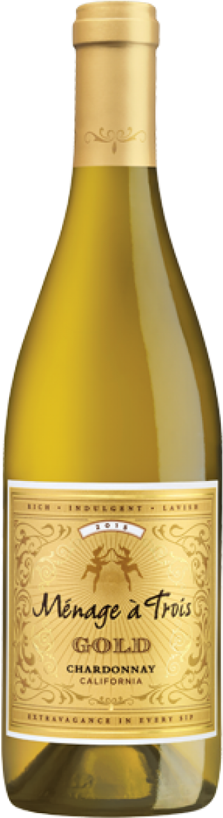 Menage A Trios Gold Chardonnay California - Menage A Trois Gold Chardonnay (1200x1200), Png Download