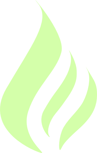 How To Set Use Blue Flame Simple Green Icon Png - Clip Art (378x596), Png Download