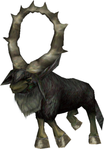 Elder Goats - Legend Of Zelda Goat (350x500), Png Download