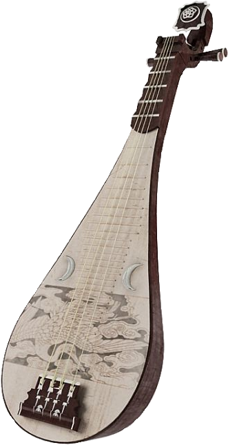 Wooden Lute 3d Model 793af712 062b 4fa2 9697 498ec5ee12cd - Pipa (540x710), Png Download