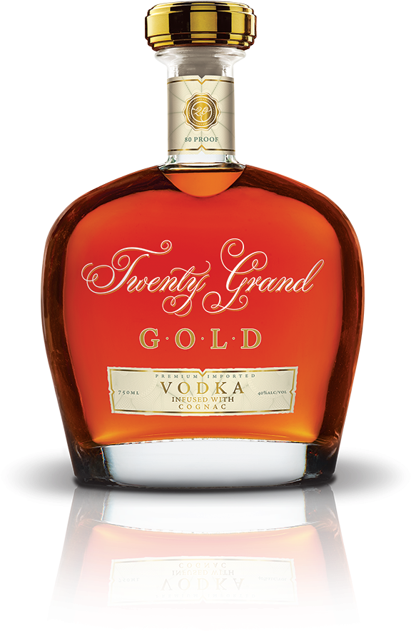 Twenty Grand Vodka Infused With Cognac Gold (600x930), Png Download