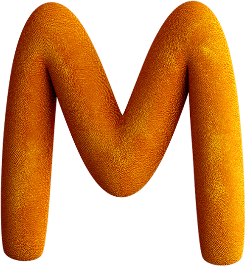 Cheerful Children's Clay Font - Letter (595x595), Png Download