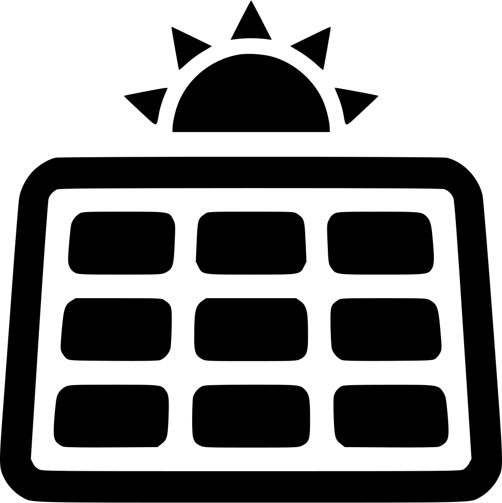 Solar Panels - - Solar Panel Logo Png (980x982), Png Download