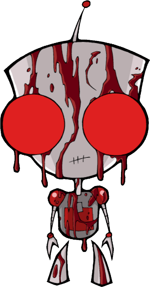 Bloody Gir - Transparent - Bloody Gir From Invader Zim (1000x1086), Png Download