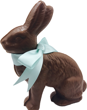 Belgian Chocolate Bunny, Large - Chocolate Bunny (375x400), Png Download