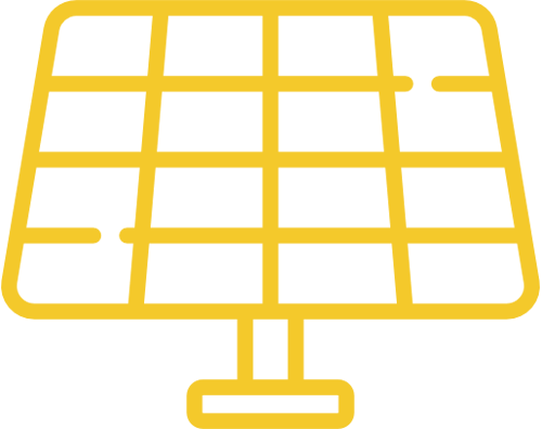 Yellow Solar Panel Icon - Solar Panel (500x396), Png Download