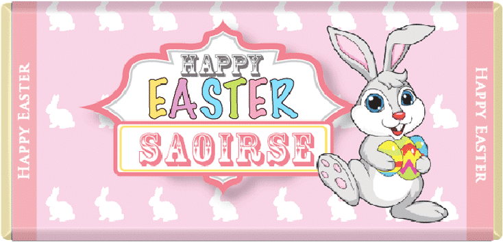 Easter Bunny Personalised Chocolate Bars - Easter (800x800), Png Download