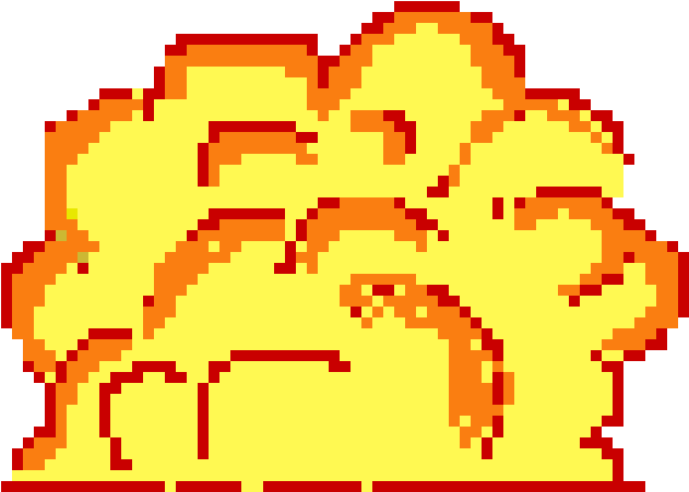 Explosion - Pixel Art (790x550), Png Download