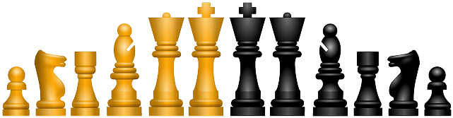 Clipart Chess Piece Free Stock Photo - Chess Set Shower Curtain (640x236), Png Download