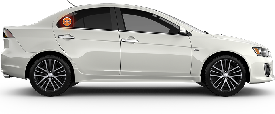 Light Up Car Side View - Car Light Side View (955x431), Png Download