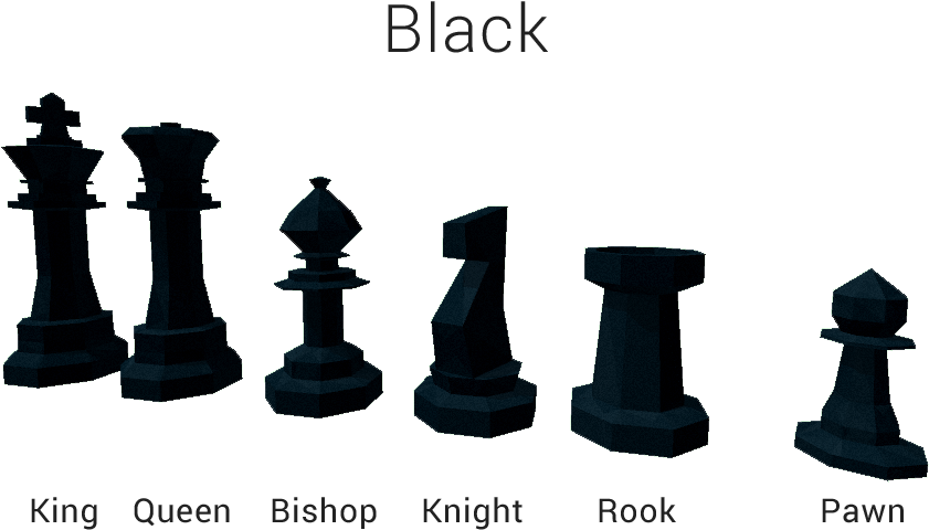 Low Poly Chess Pieces - Low Poly Chess Set (1000x600), Png Download