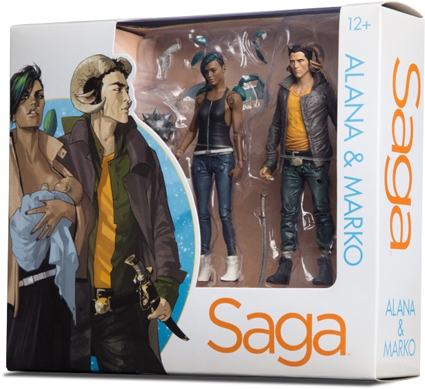 Saga Alana And Marko Action Figures 2-pack - Saga: Alana & Marko - 2-pack Action Figures (660x660), Png Download