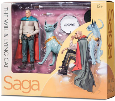 Saga The Will And Lying Cat Action Figure 2-pack - Will And Lying Cat Figure (400x400), Png Download
