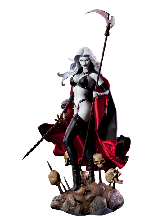 Lady Death Lady Death Premium Format Figure (480x693), Png Download
