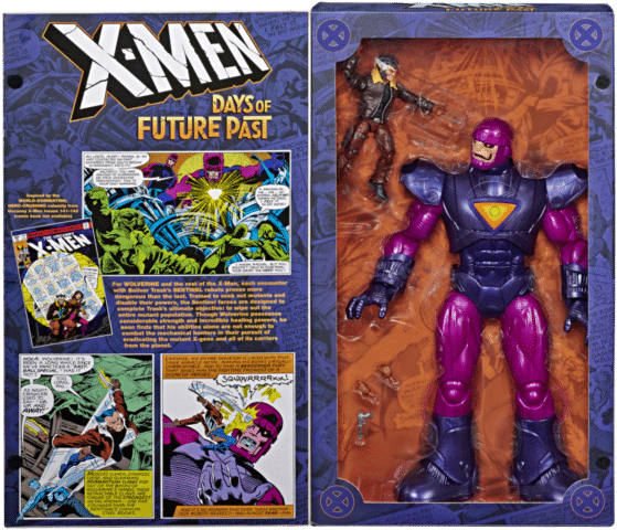 Hasbro's Latest Marvel Legends And Marvel Vintage Series - Marvel Legends Wolverine And Sentinel (600x600), Png Download