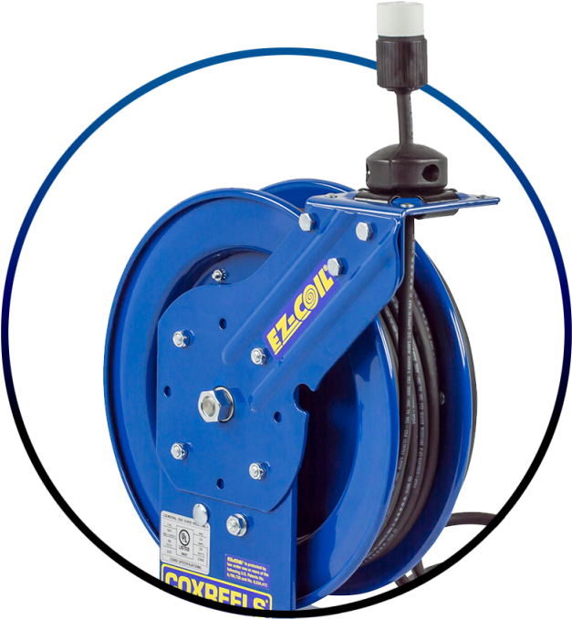Ez Coil Hose Reels Ez Coil Cord Reels - Coxreels Ez-pc13-3512-a - Safety Series Spring Rewind (800x800), Png Download