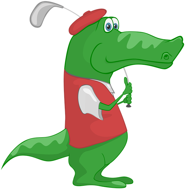 Clipart High School - Golf Crocodile (720x720), Png Download