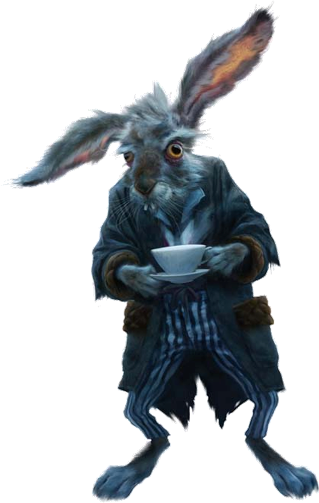 March Hare - Hare Alice In Wonderland 2010 (781x1252), Png Download